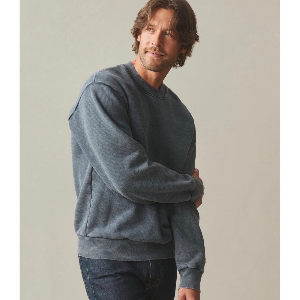 NWOT American Giant Vintage Crewneck Sweatshirt L Mineral Wash Gray USA Made